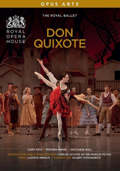 Poster: Balletttänzer, Mann hebt Frau. Titel: Don Quixote.
