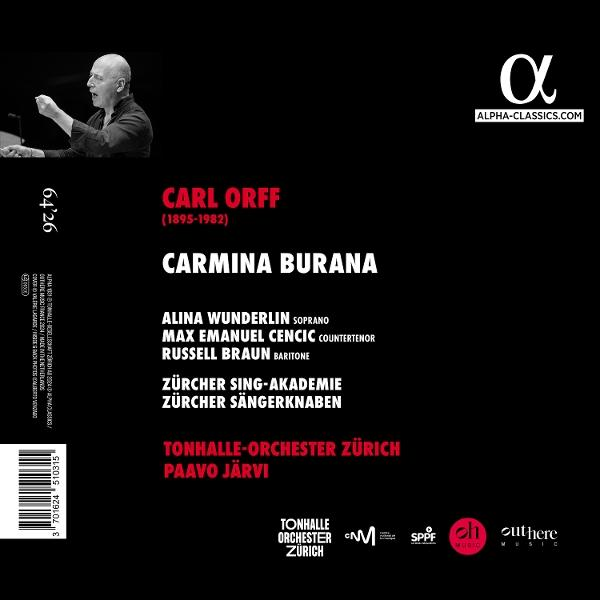 Carmina Burana CD-Cover. Mit Carl Orff.