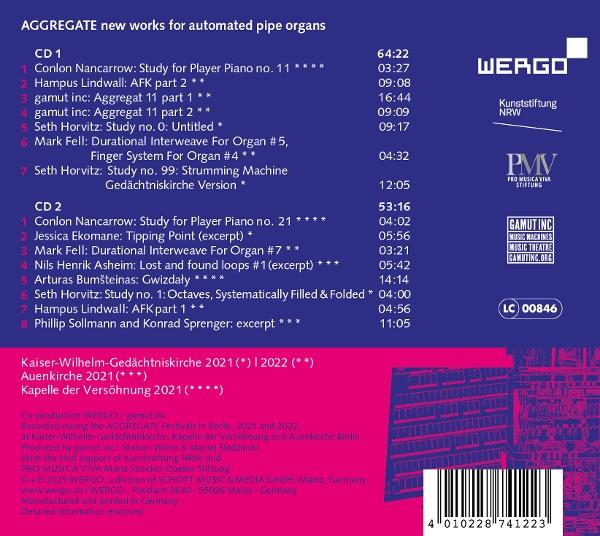 CD-Cover eines Albums mit Trackliste und Logos.