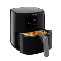 PHILIPS PHILIPS HD9252/70 Airfryer Essential Compact Heißluftfritteuse (4,1 l, 1400 Watt, Schwarz)
