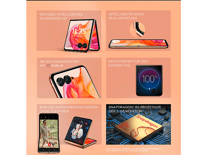 MOTOROLA razr50 ultra 512 GB Peach Fuzz Dual SIM