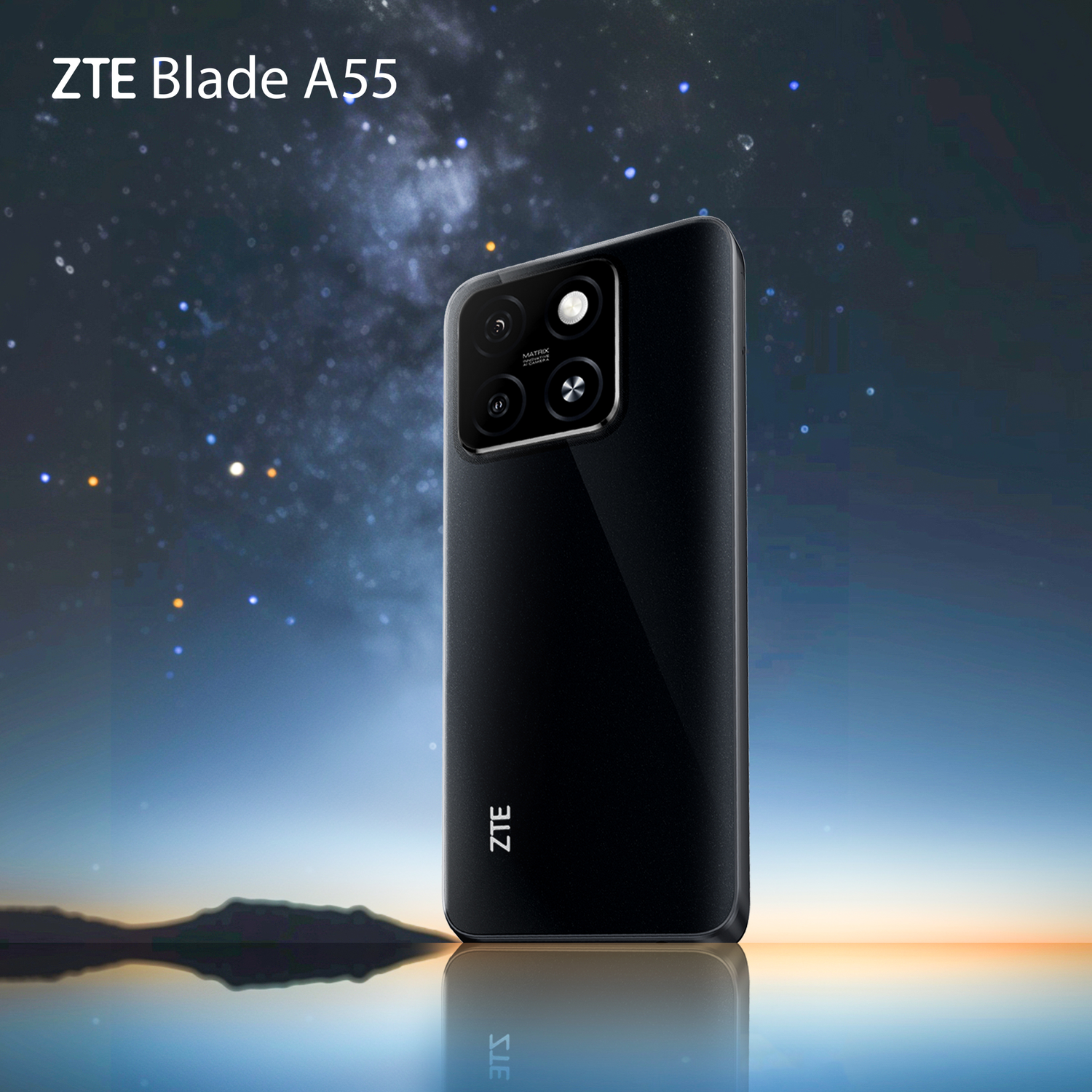 ZTE ZTE Blade A55 | 128GB ROM - Starry Zwart - 128 GB Zwart