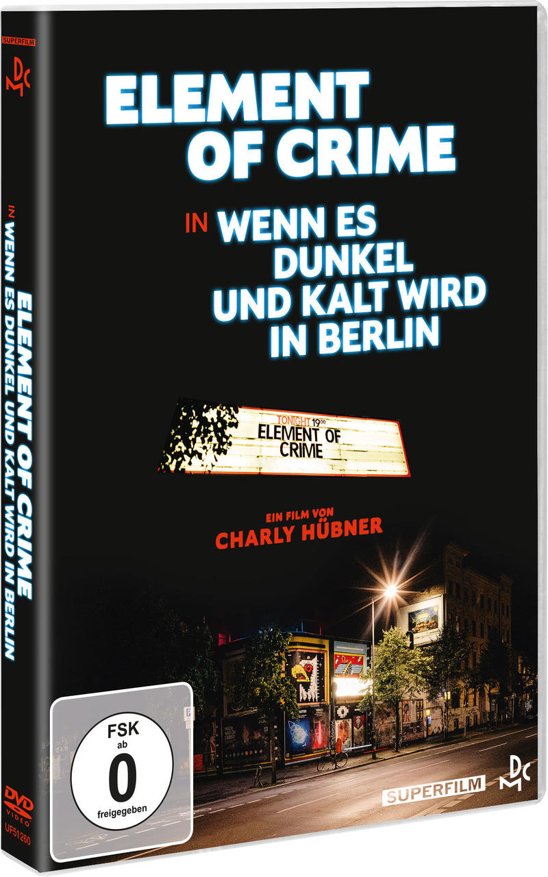 DVD-Cover. Titel: Element of Crime. Hintergrund einer dunklen Straßenszene.