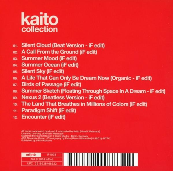 Albumcover, roter Hintergrund, Trackliste und weißer Text.