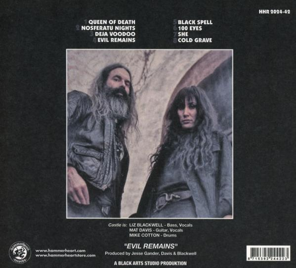 Albumcover mit zwei Personen auf der Vorderseite, mit Titelliste.