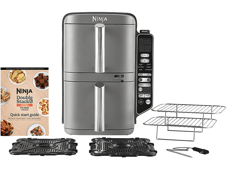 DRELD Supporto Verticale Per Spiedini In Acciaio Inox Per Friggitrice Ad Aria 8QT - 15 Spiedini, Per Ninja Foodi - 2