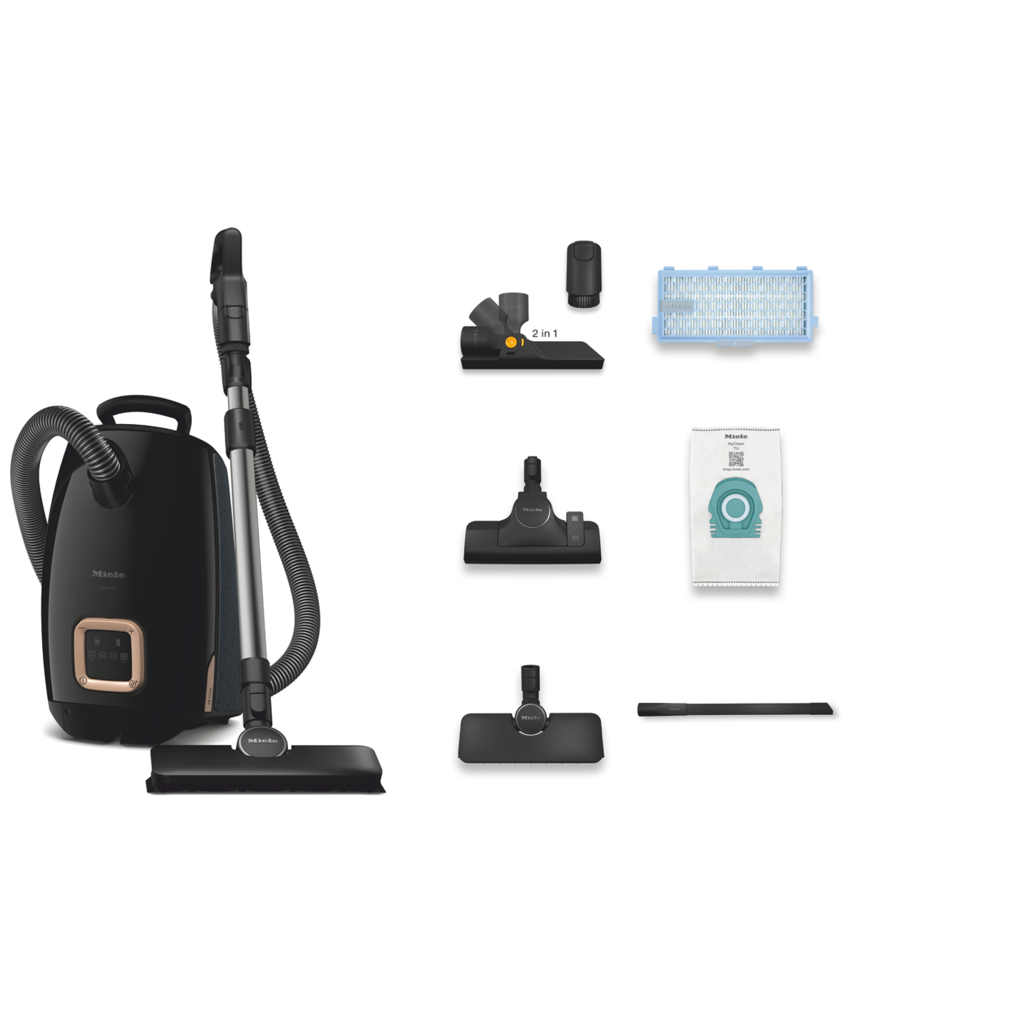 Miele Guard L1 Allfloor Flex Stofzuiger Met Zak Zwart