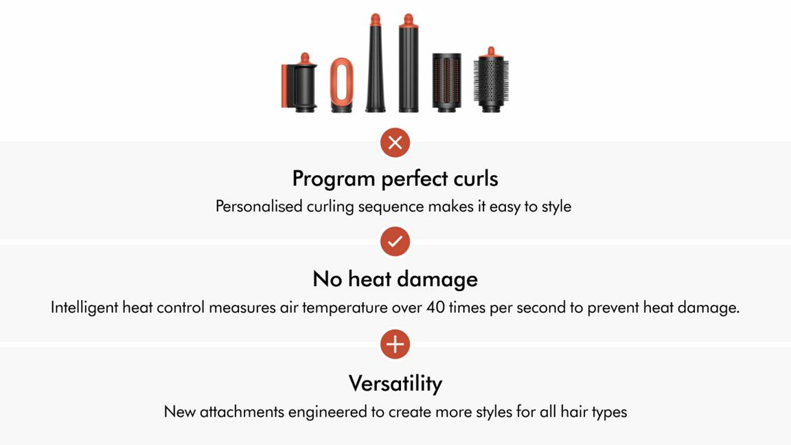 Accessori per strumenti per lo styling dei capelli e testo su ricci, nessun danno da calore e versatilità.