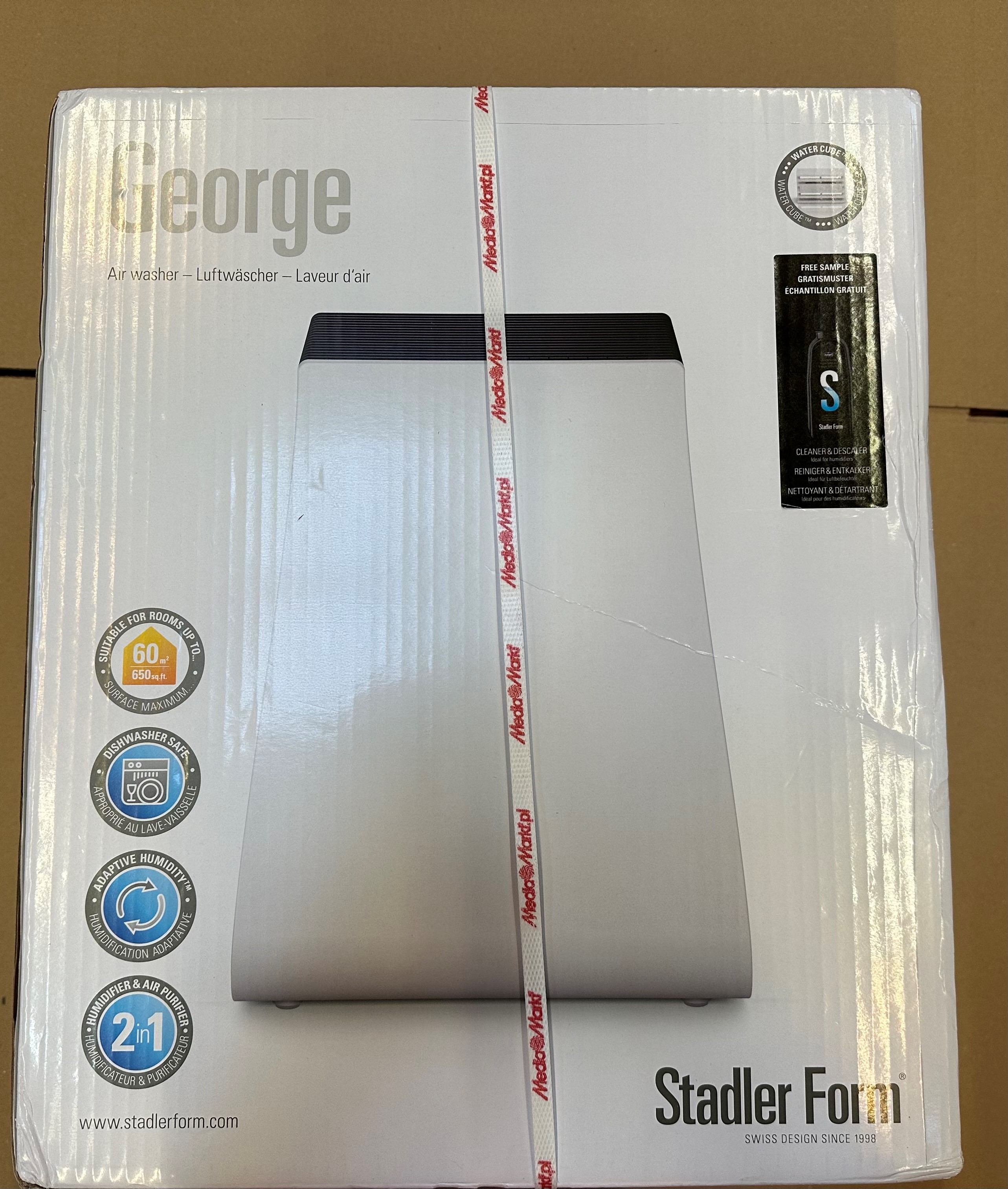 OUTLET - Oczyszczacz z nawilżaczem powietrza STADLER FORM GEORGE Biały