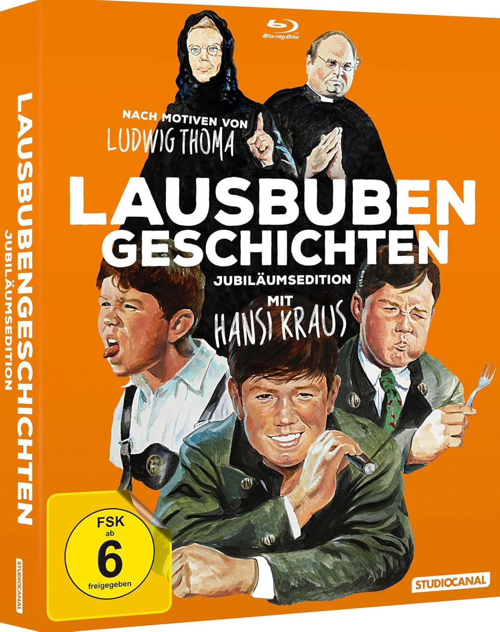 DVD-Box eines deutschen Films mit vier Schauspielern und Titel in Orange.