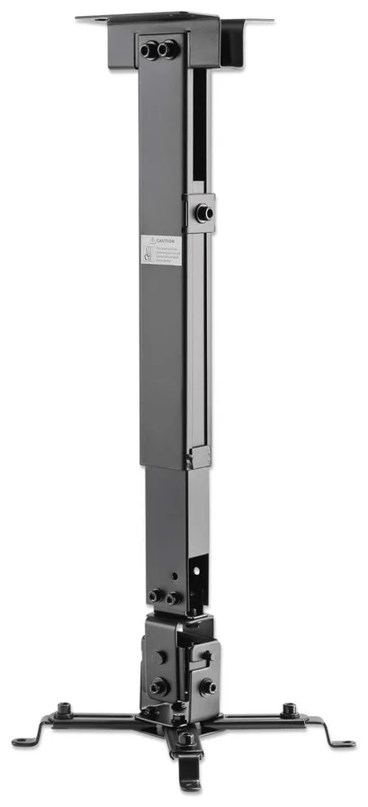 MANHATTAN Univerzális projektor mennyezeti konzol, 43 - 65 cm magasság, dönthető, max. 20 kg , fekete (461207)