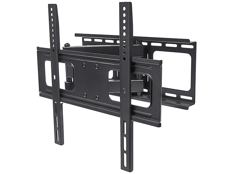 MANHA 32"-55" dönthető és forgatható kétkaros fali konzol, VESA 400 x 400, fekete (461252)