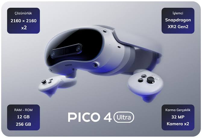 PICO 4 Ultra VR-MR 256GB Sanal Gerçeklik Gözlüğü Fiyat & Özellik