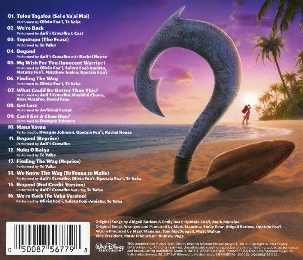 CD mit Artwork eines großen Hakens, einem Strand und Palmen.