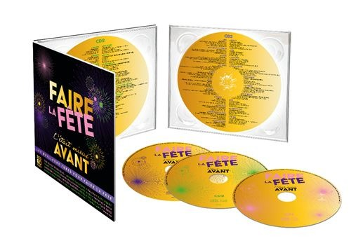 CD's in een doorzichtige hoes. De cd-covers zijn kleurrijk en hebben tekst.