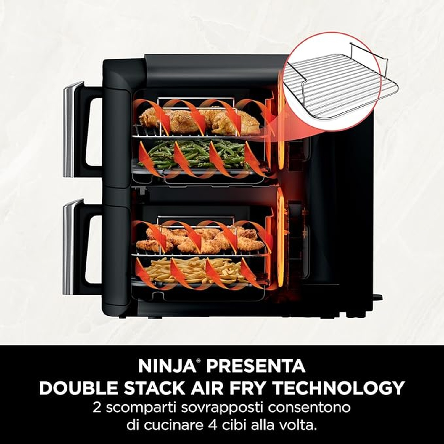 Fodere In Silicone Per Ninja Double Stack SL300UK (7,6L) – 2 Pezzi, Antiaderenti E Riutilizzabili