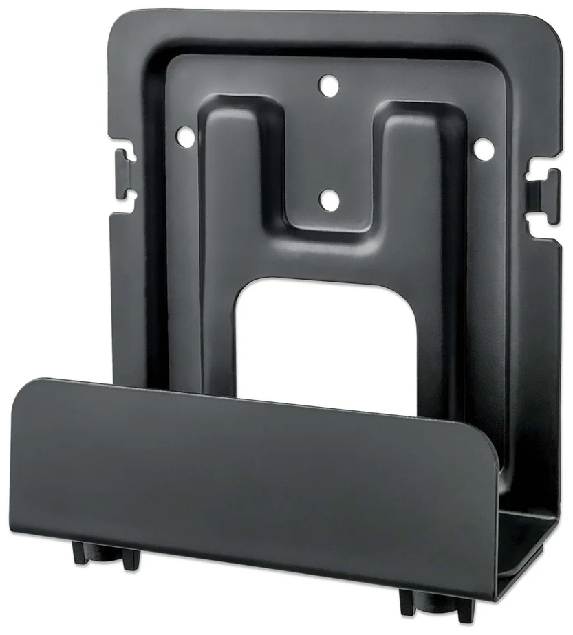 MANHATTAN Fali médiabox tartó, 5 kg teherbírás, 39 - 68 mm mélység, fekete (462075)