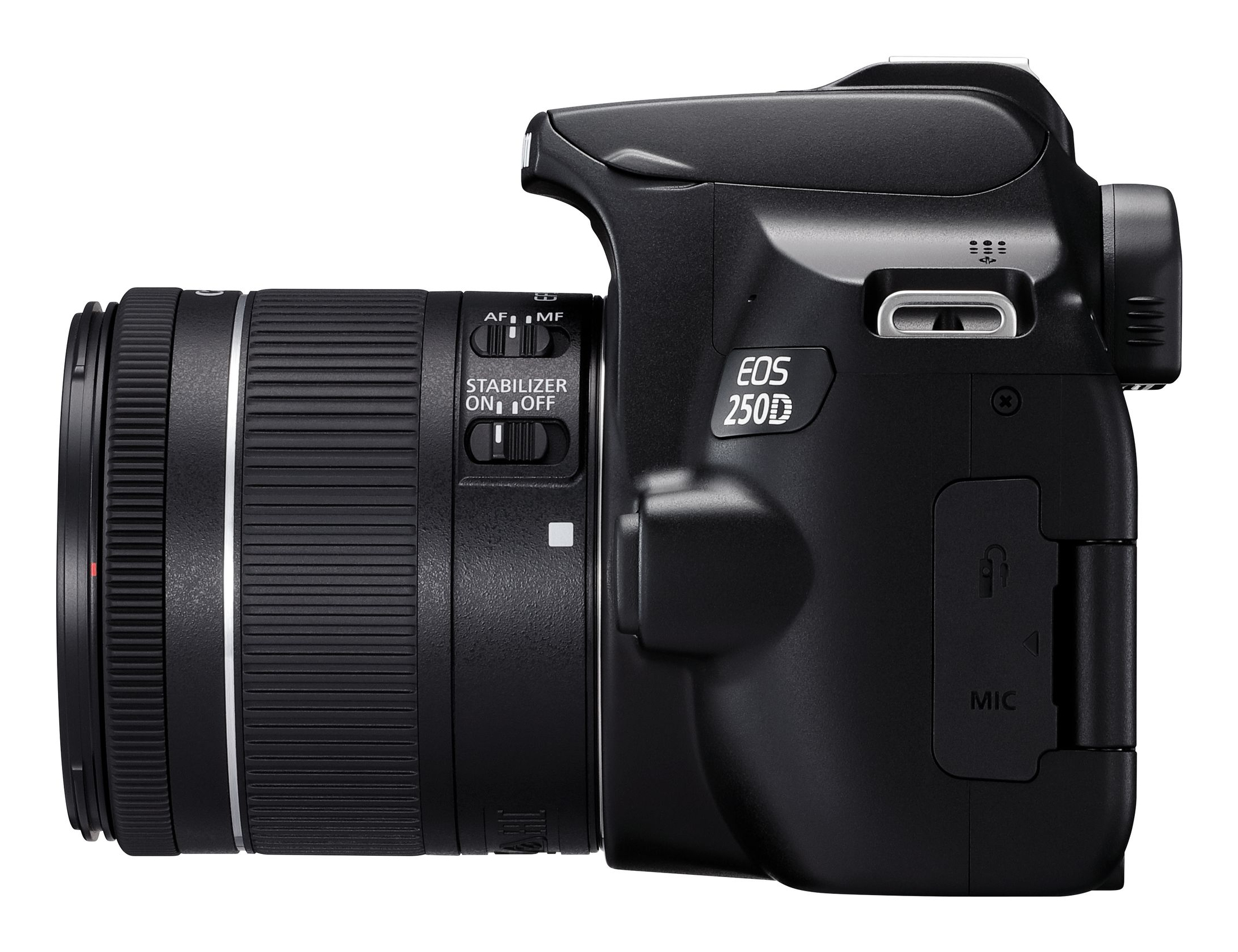CANON EOS 250D Spiegelreflexkamera mit Objektiv EF-S 18-55mm 4.0-5.6 IS STM, schwarz (3454C002)