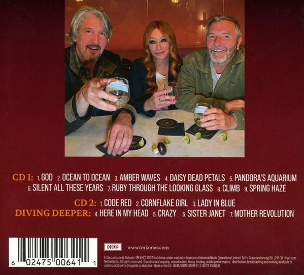 CD-Cover, drei Personen halten Getränke, Trackliste.