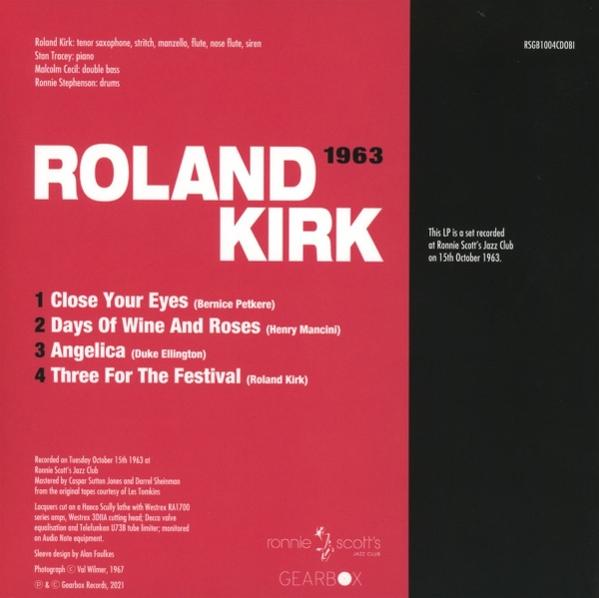 Rahsaan Roland Kirk - Live At Ronnie Scott's 1963  - (CD)