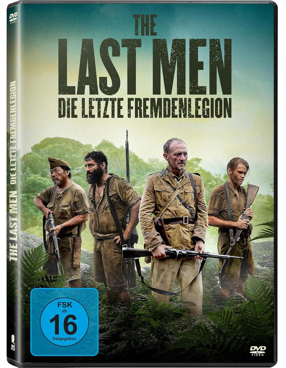 DVD-Cover mit vier Soldaten in einer Dschungelumgebung.