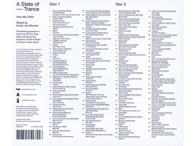Thumbnail - VARIOUS - A State of Trance Year Mix 2024 (Armin van Buuren) (CD)
