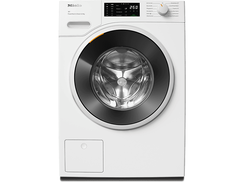 MIELE WWD380 WCS PWash&Steam&9kg W1 White Edition Waschmaschine (9 kg, 1400 U/Min., A, Flusenfilter, Fremdkörperfilter)