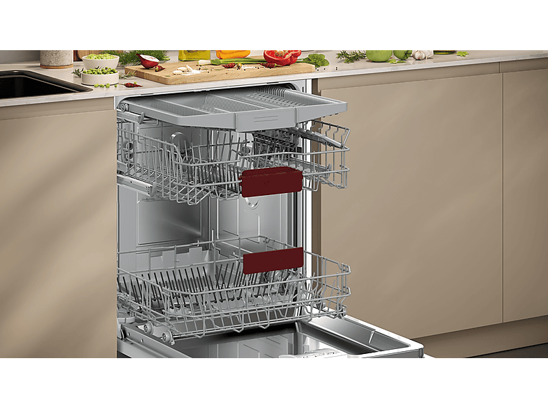 Neff S155EVX04E N 50 Geschirrspüler (vollintegrierbar, 598 mm breit, 44 dB(A), B, Silber) — Foto 3 von 5