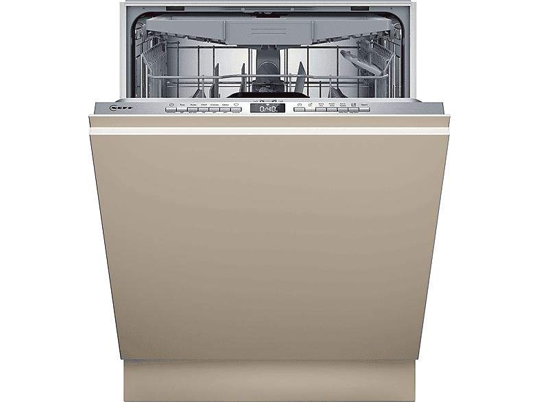 Neff S155EVX04E N 50 Geschirrspüler (vollintegrierbar, 598 mm breit, 44 dB(A), B, Silber)