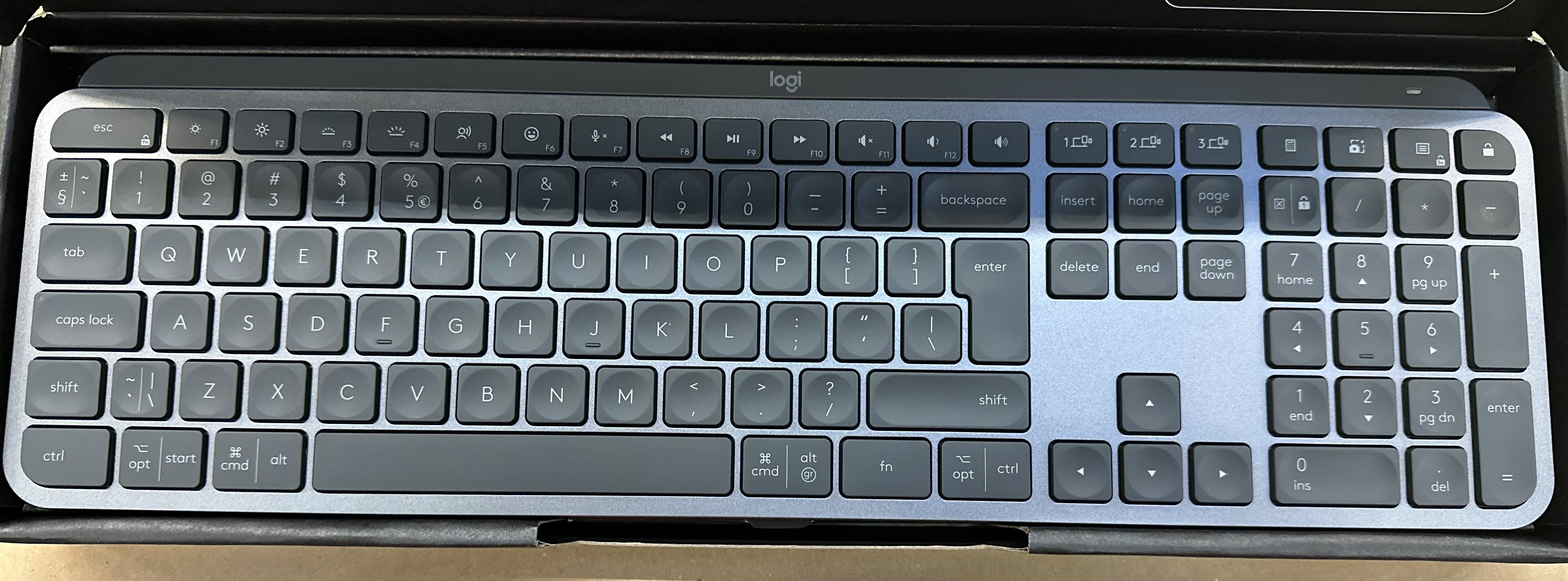 OUTLET - Klawiatura bezprzewodowa LOGITECH MX Keys S Plus Grafitowy 920-011589