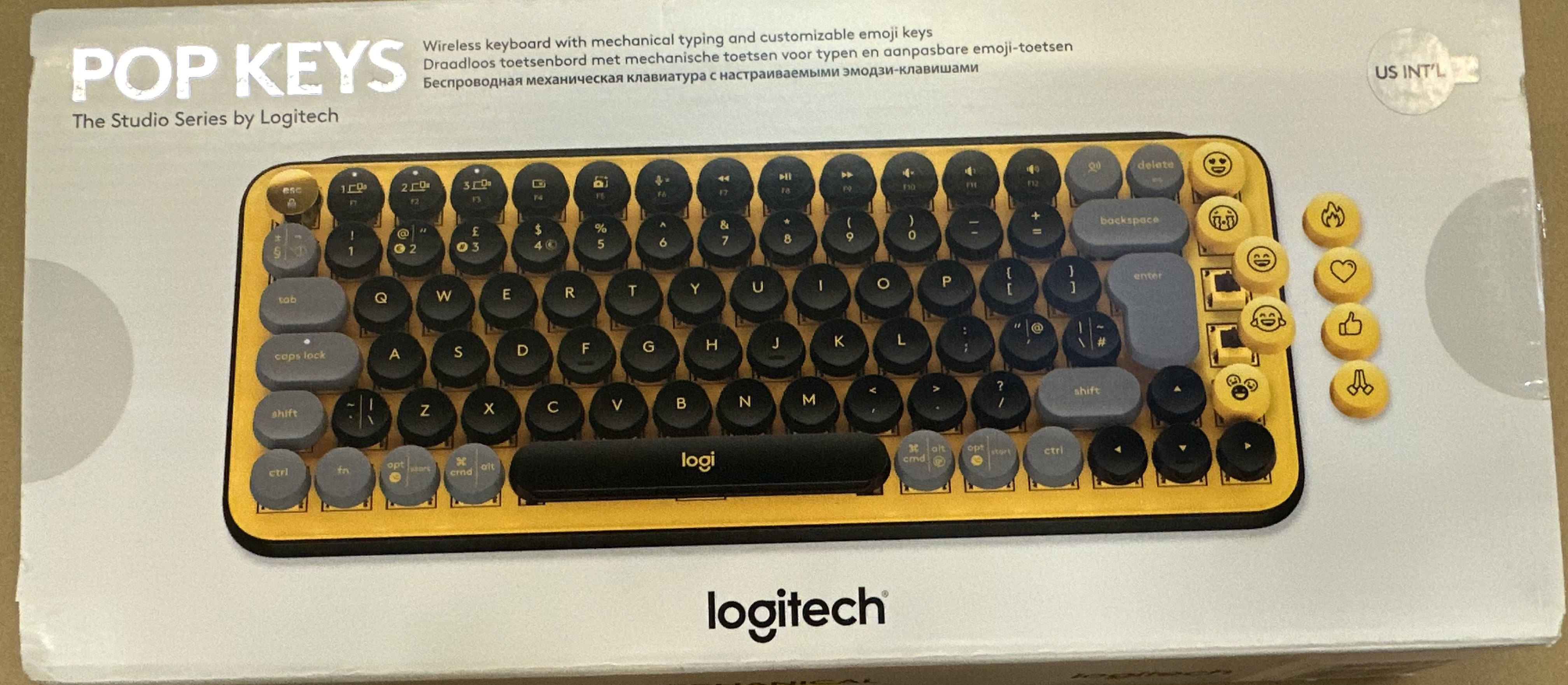 OUTLET - Klawiatura bezprzewodowa LOGITECH Pop Keys Czarno-żółty (Blast) 920-010735