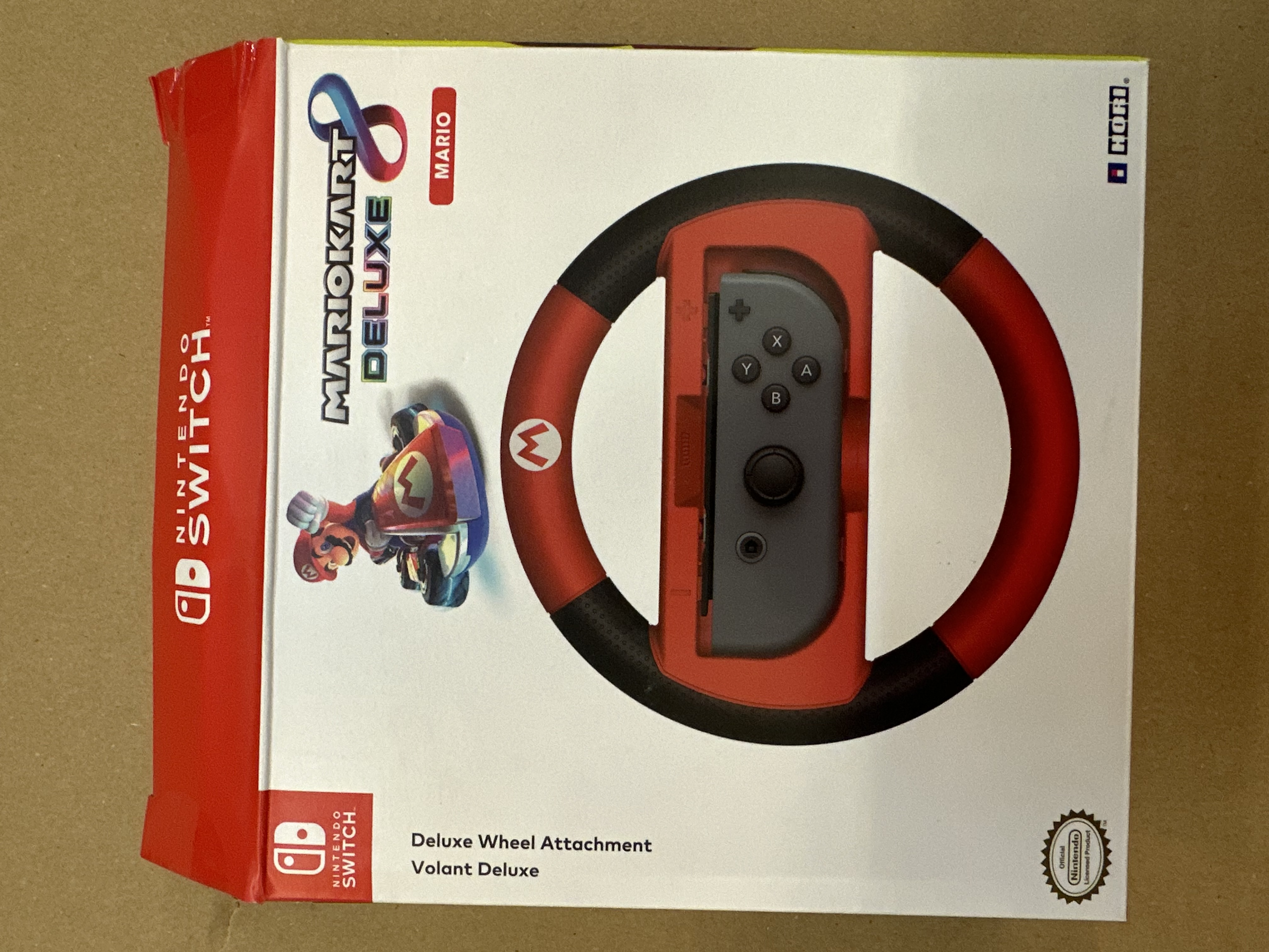 OUTLET - Nakładka na kontroler HORI NSW-054U Joy-Con Wheel Deluxe - Mario do Nintendo Switch