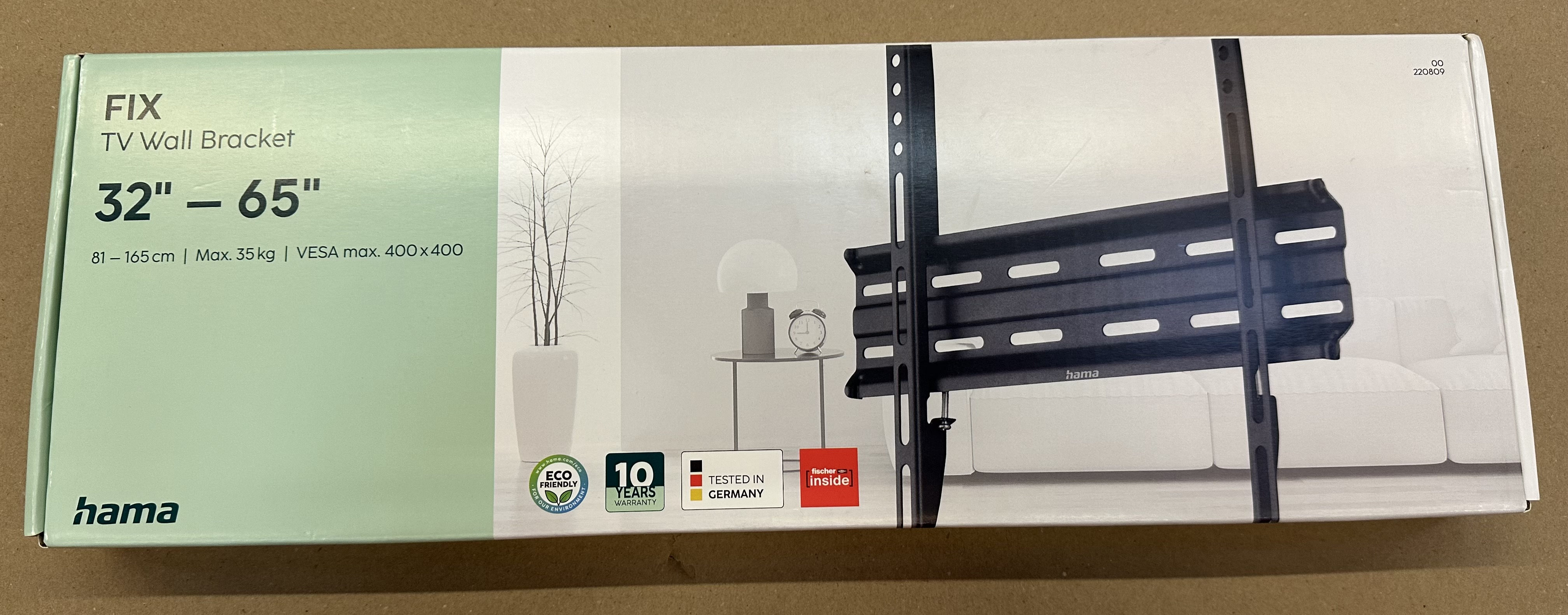 OUTLET - Uchwyt do telewizora HAMA LCD/LED VESA 400X400 FIX 65"