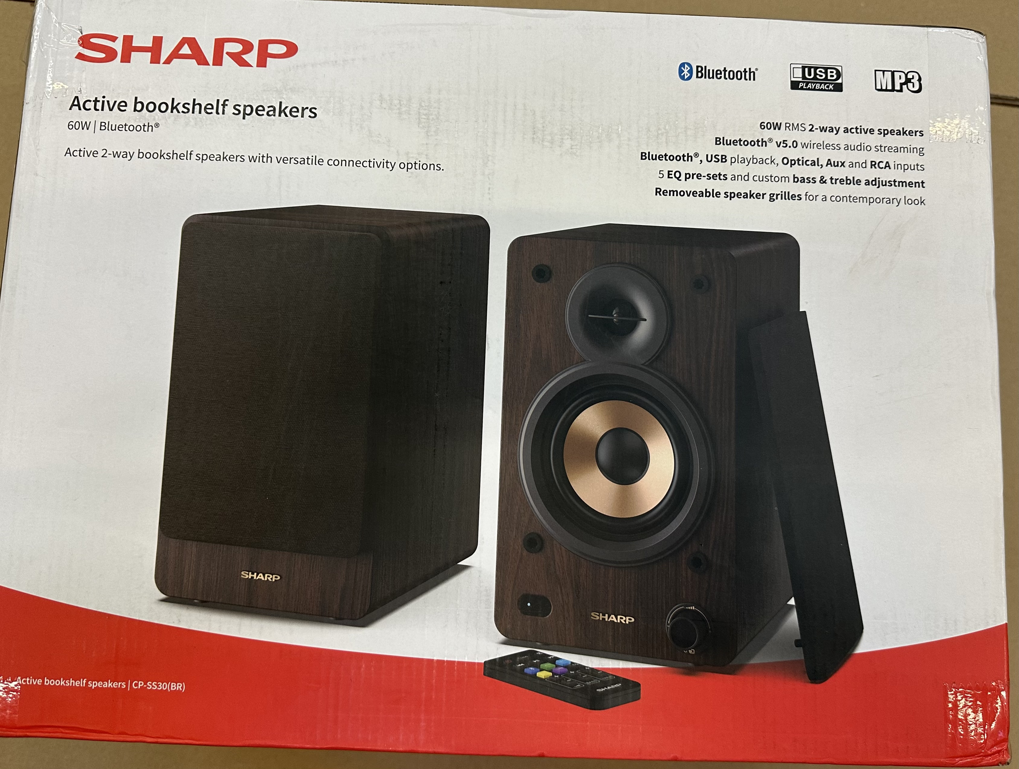 OUTLET - Głośniki regałowe SHARP CP-SS30(BR)