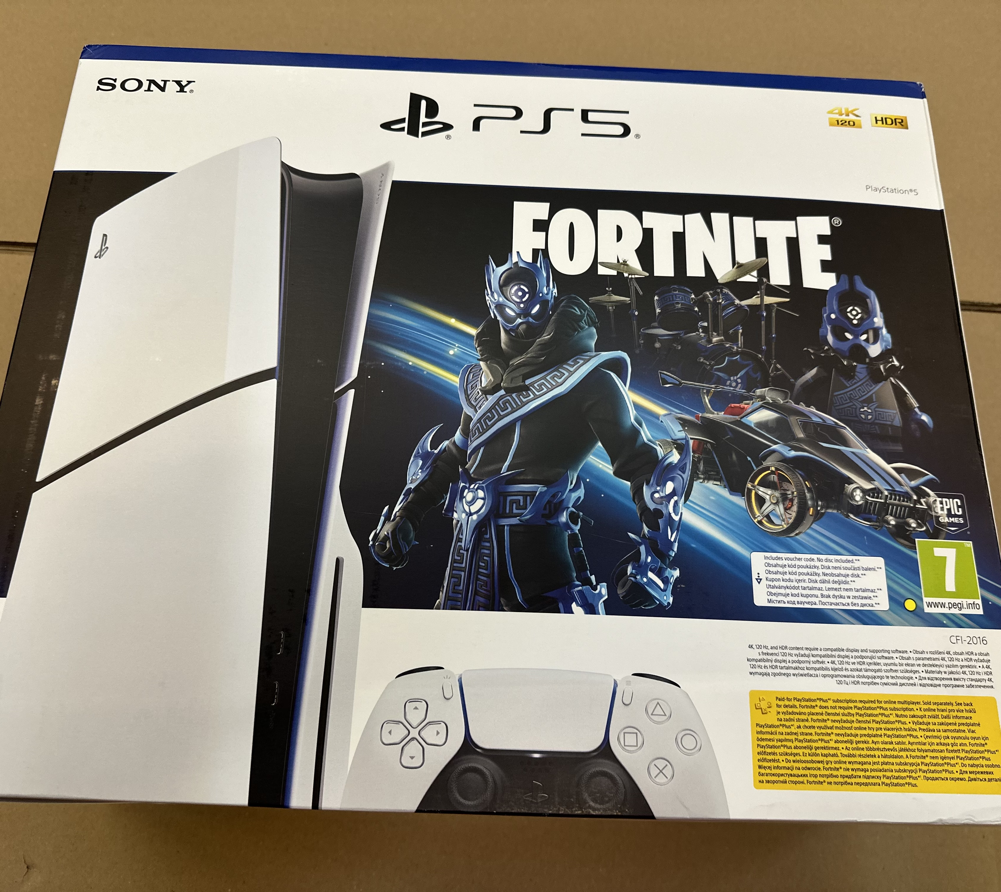 OUTLET - Konsola SONY PlayStation 5 Slim 1TB D Chassis Fortnite Cobalt - Zestaw Startowy