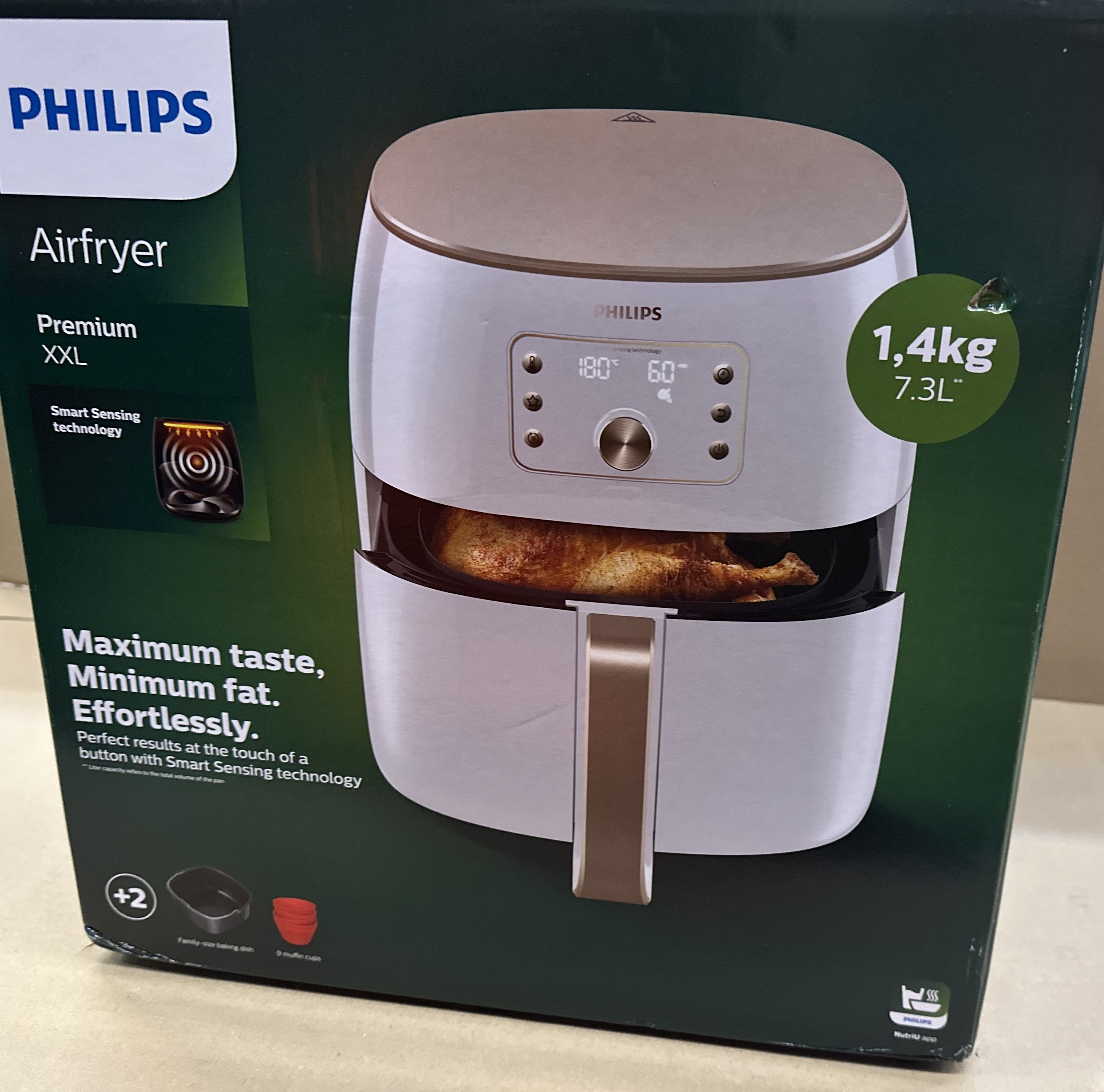 OUTLET - Frytownica niskotłuszczowa PHILIPS Airfryer Ovi Smart HD9870/20