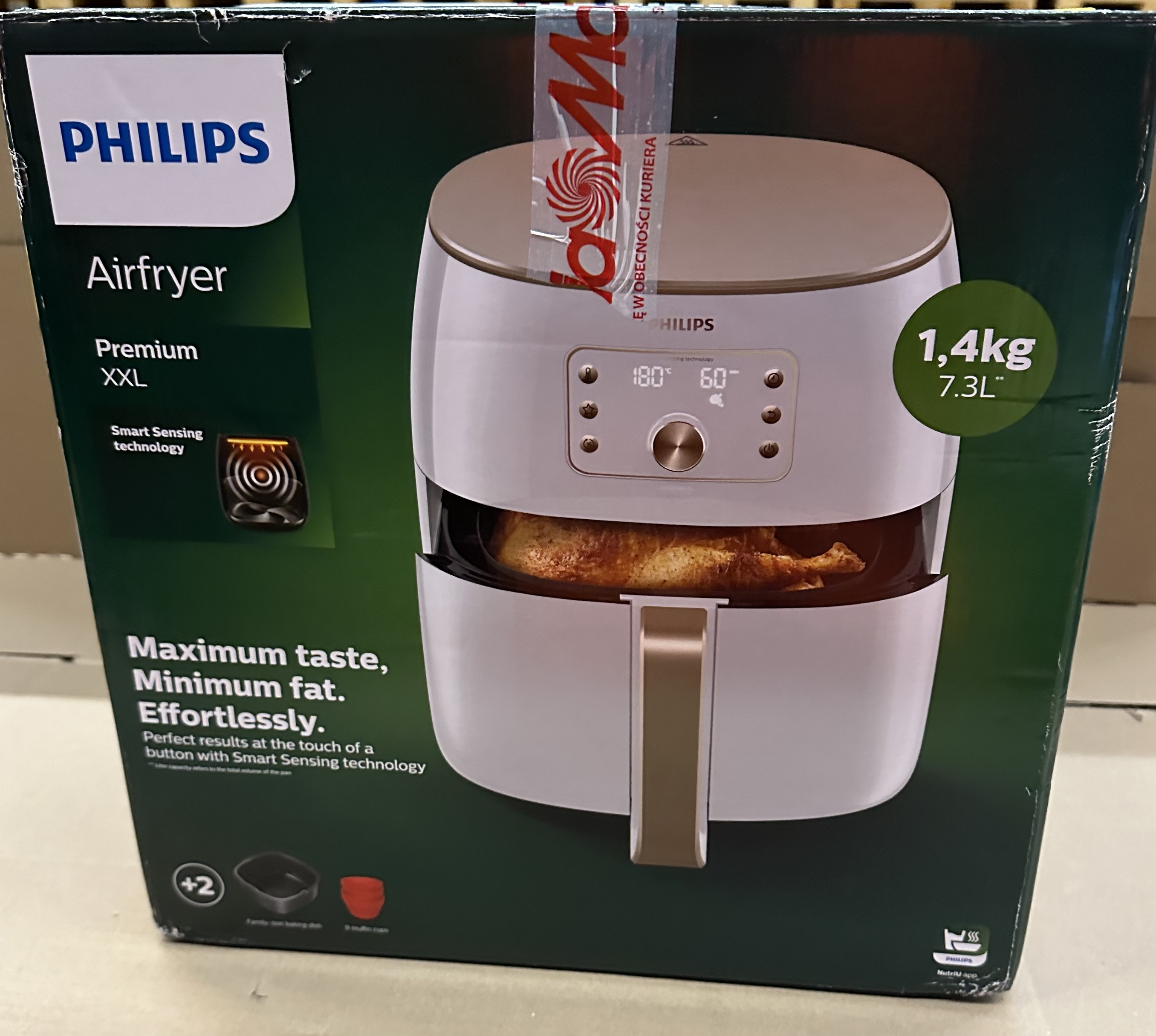 OUTLET - Frytownica niskotłuszczowa PHILIPS Airfryer Ovi Smart HD9870/20