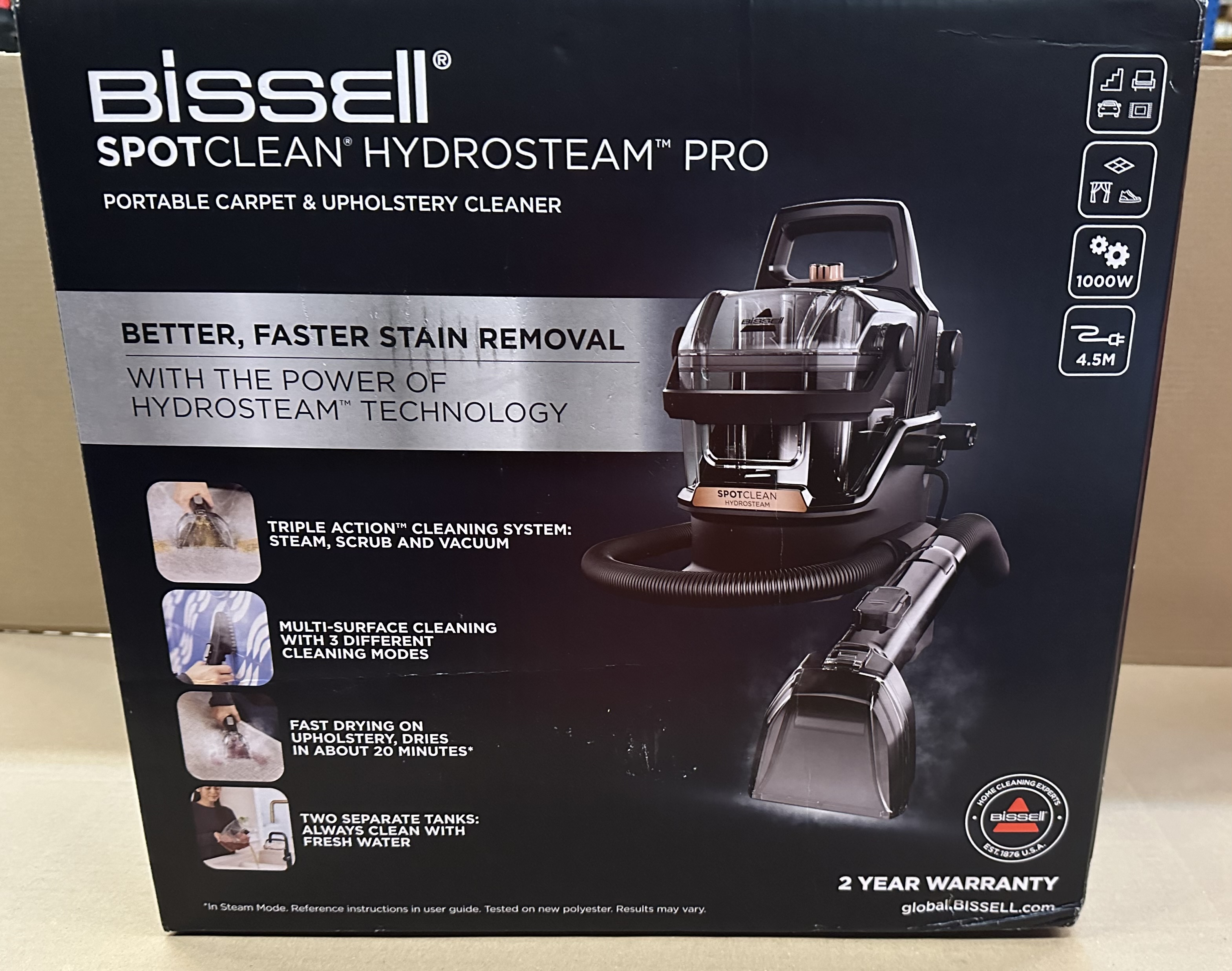 OUTLET - Odkurzacz do głębokiego czyszczenia BISSELL 3700N SpotClean HydroSteam Pro