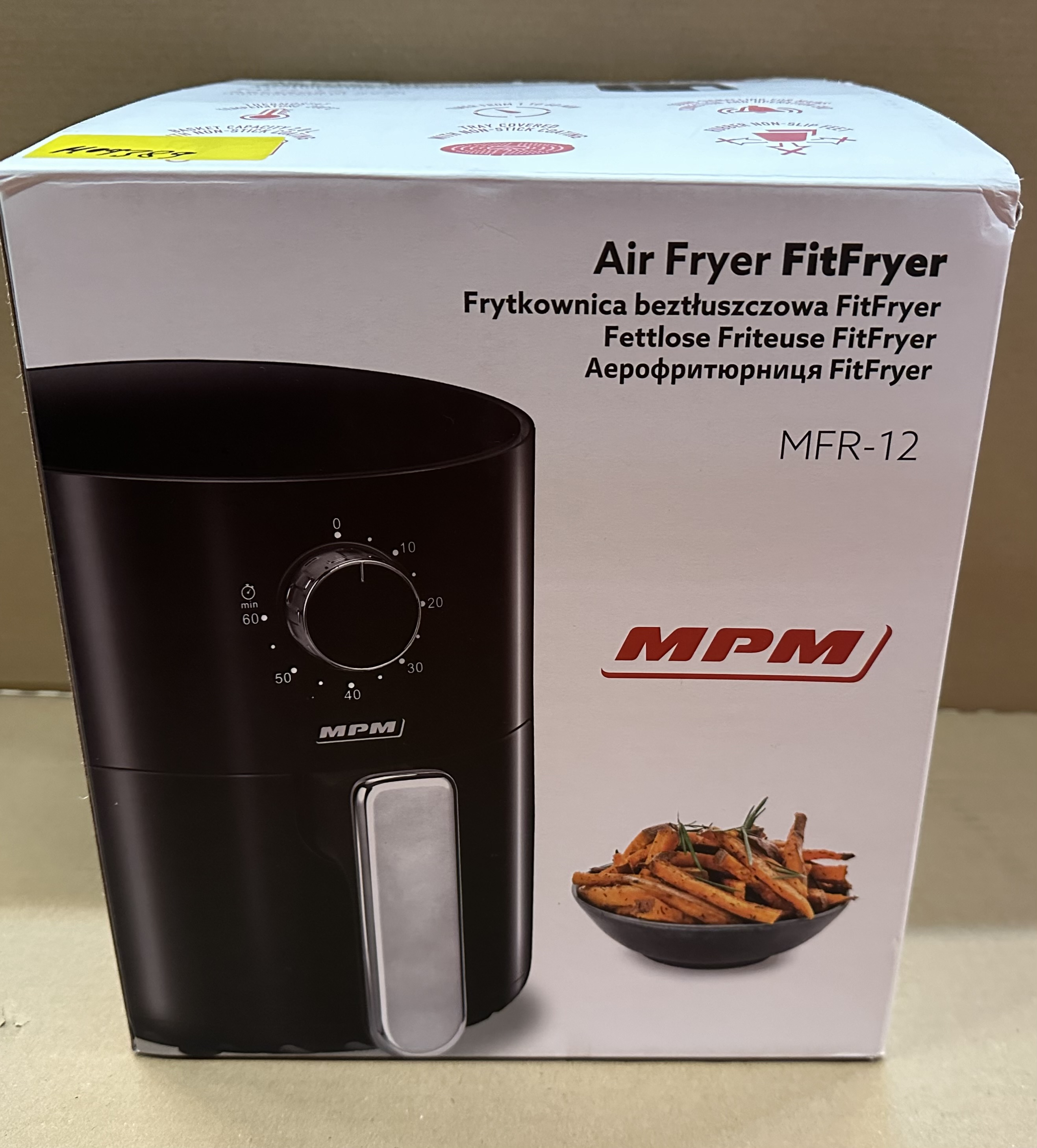 OUTLET - Frytkownica beztłuszczowa MPM MFR-12 Czarny