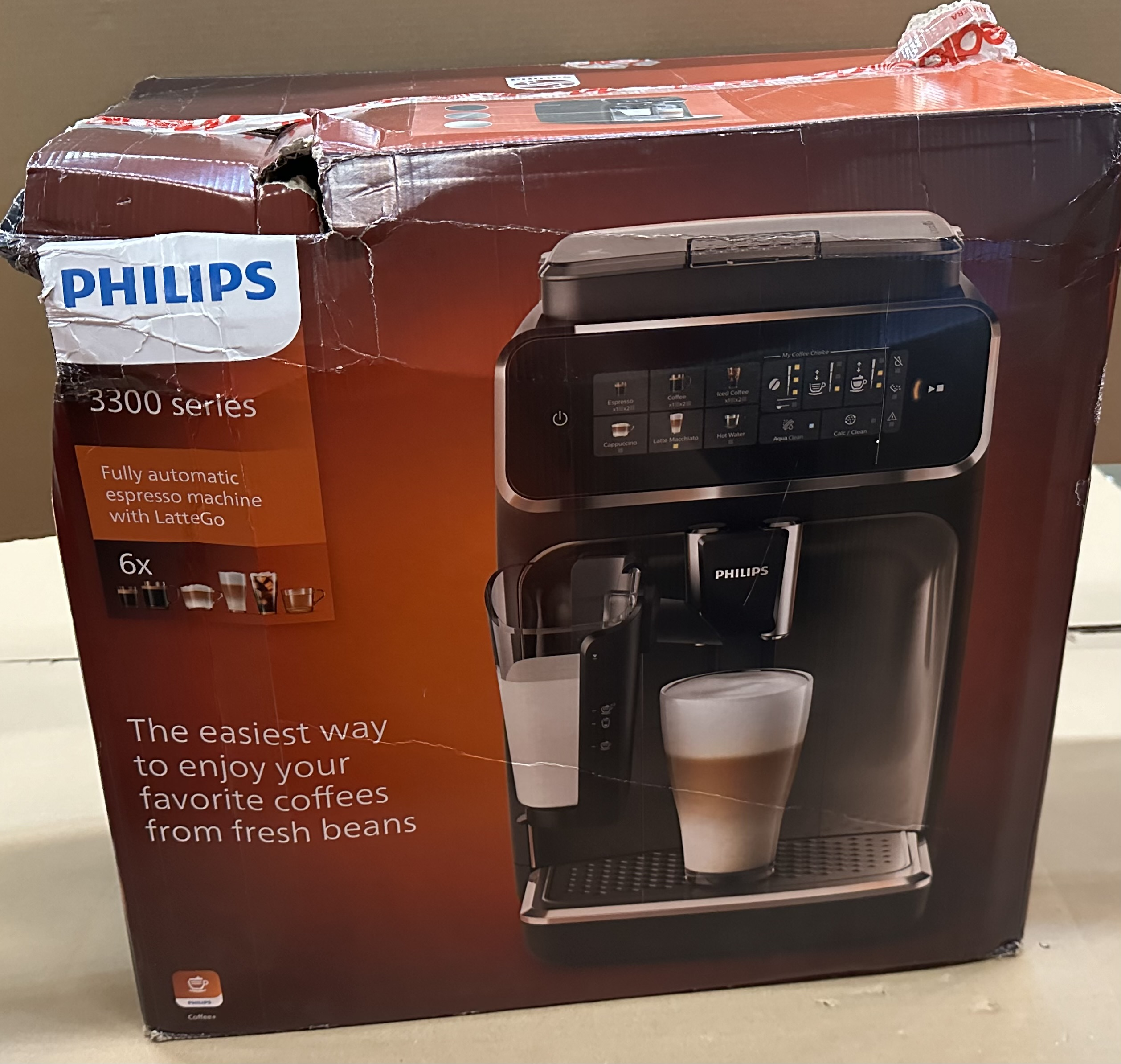 OUTLET - Ekspres ciśnieniowy PHILIPS EP3349/70 Series 3300 15 bar 1500 W