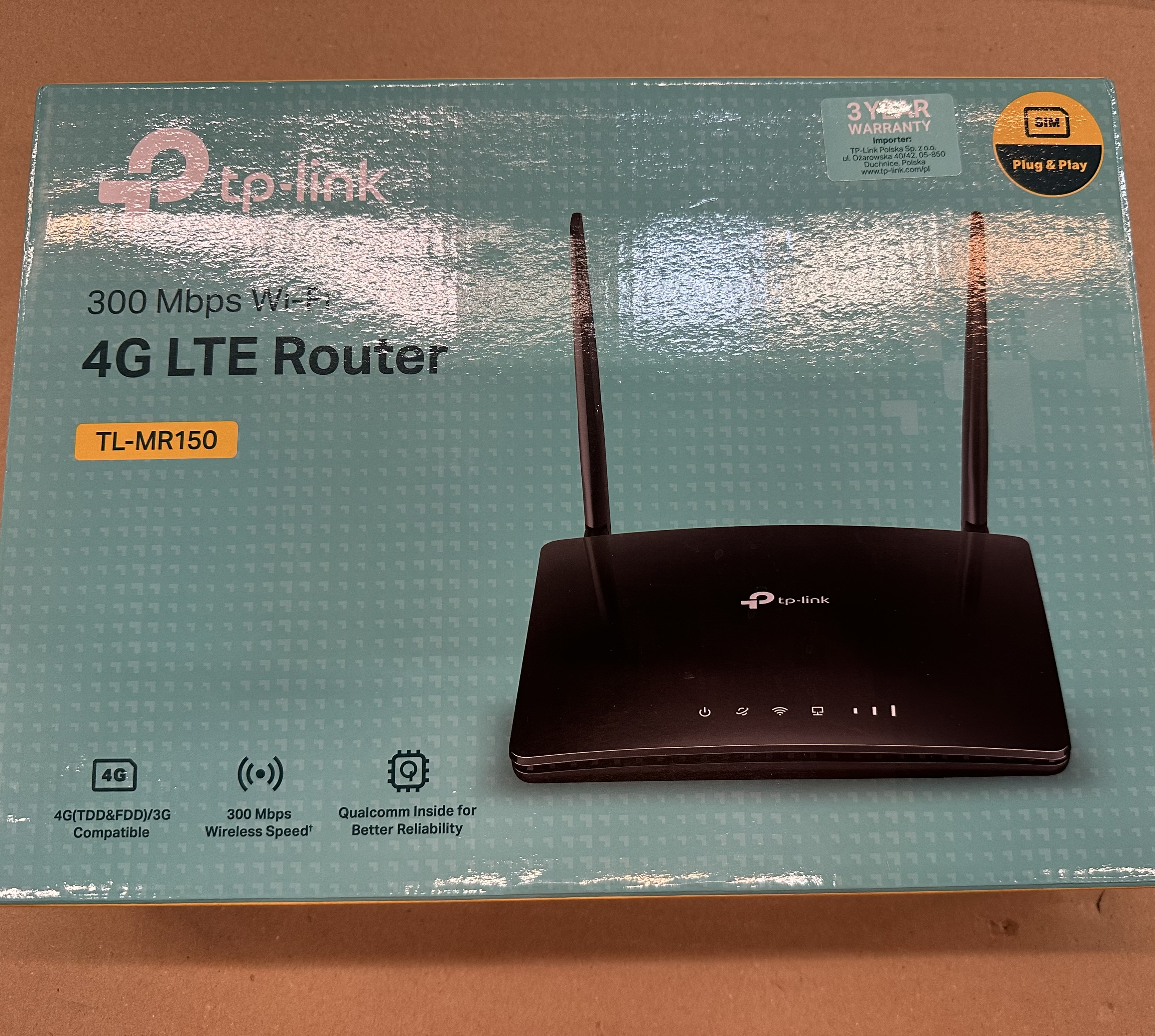 OUTLET - Router TP-LINK TL-MR150 4G LTE 300Mb/s