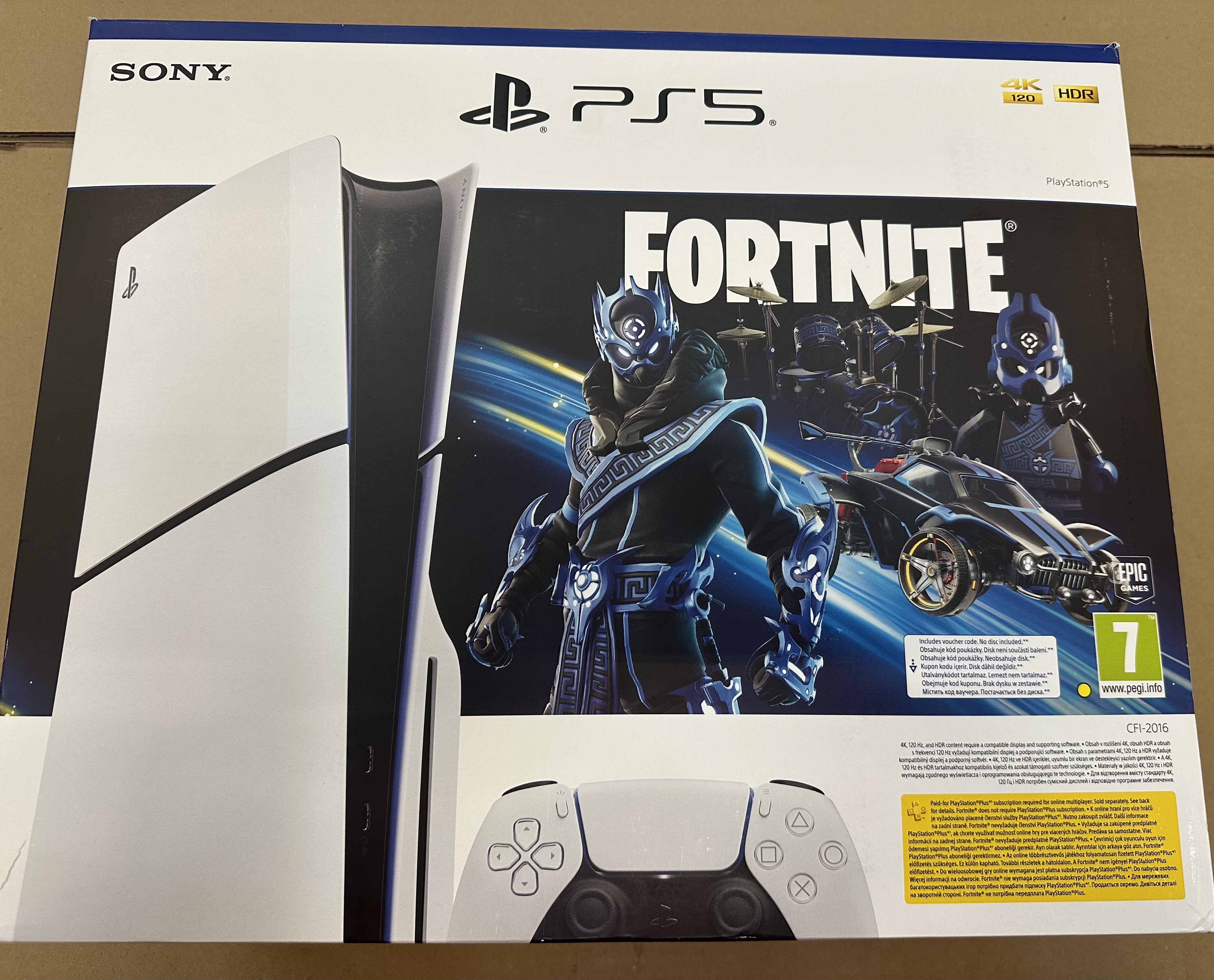 OUTLET - Konsola SONY PlayStation 5 Slim 1TB D Chassis Fortnite Cobalt - Zestaw Startowy