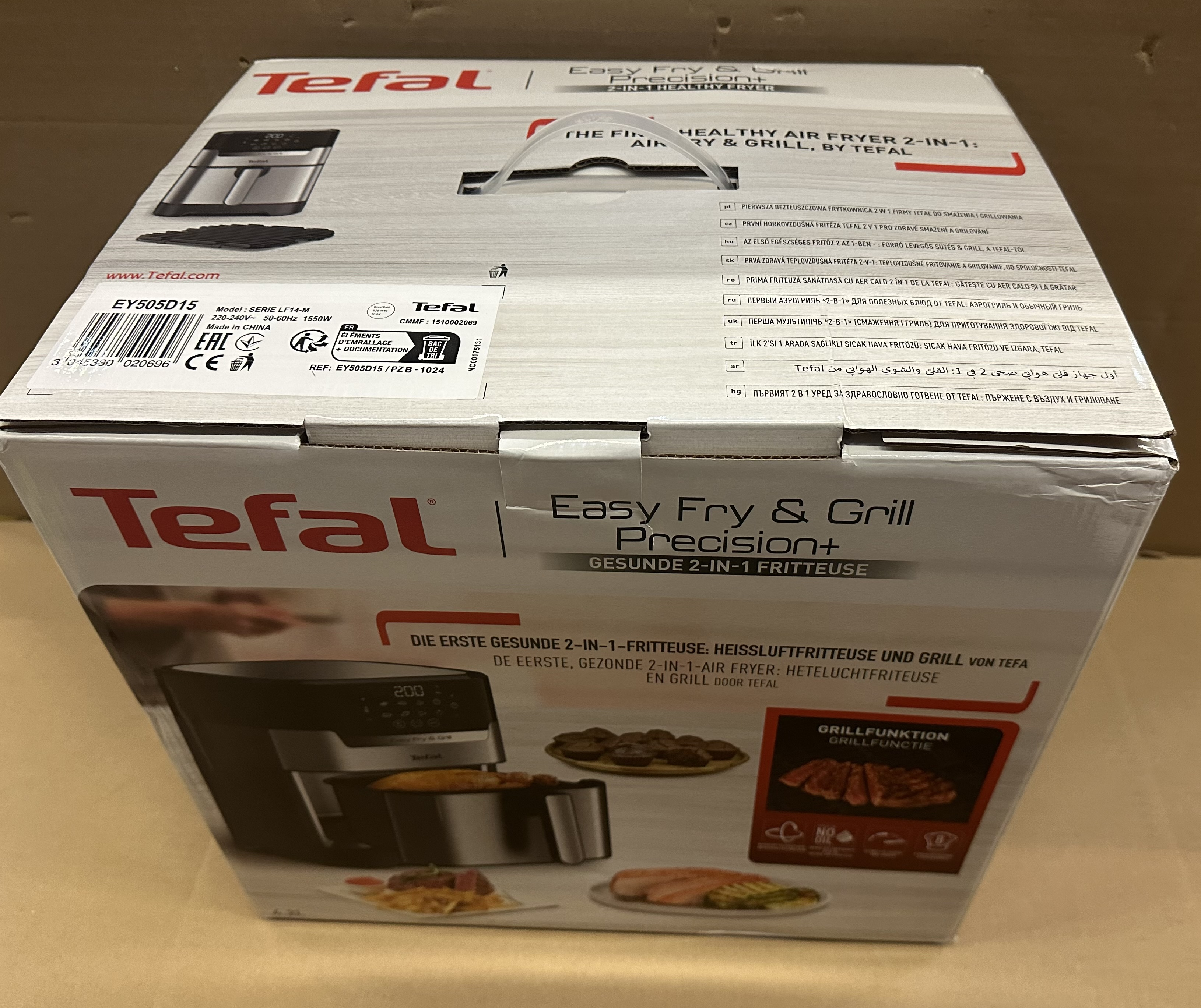 OUTLET - Frytownica niskotłuszczowa TEFAL EY505D15 EASY FRY & GRILL DIGIT SS EU