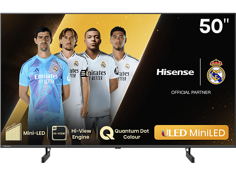 Hisense 50U6NQ, UHD4K, Quad Core/MT9603, Dolby VIsion&Atmos, Smart TV, LED, Game Bar, IA, Negro