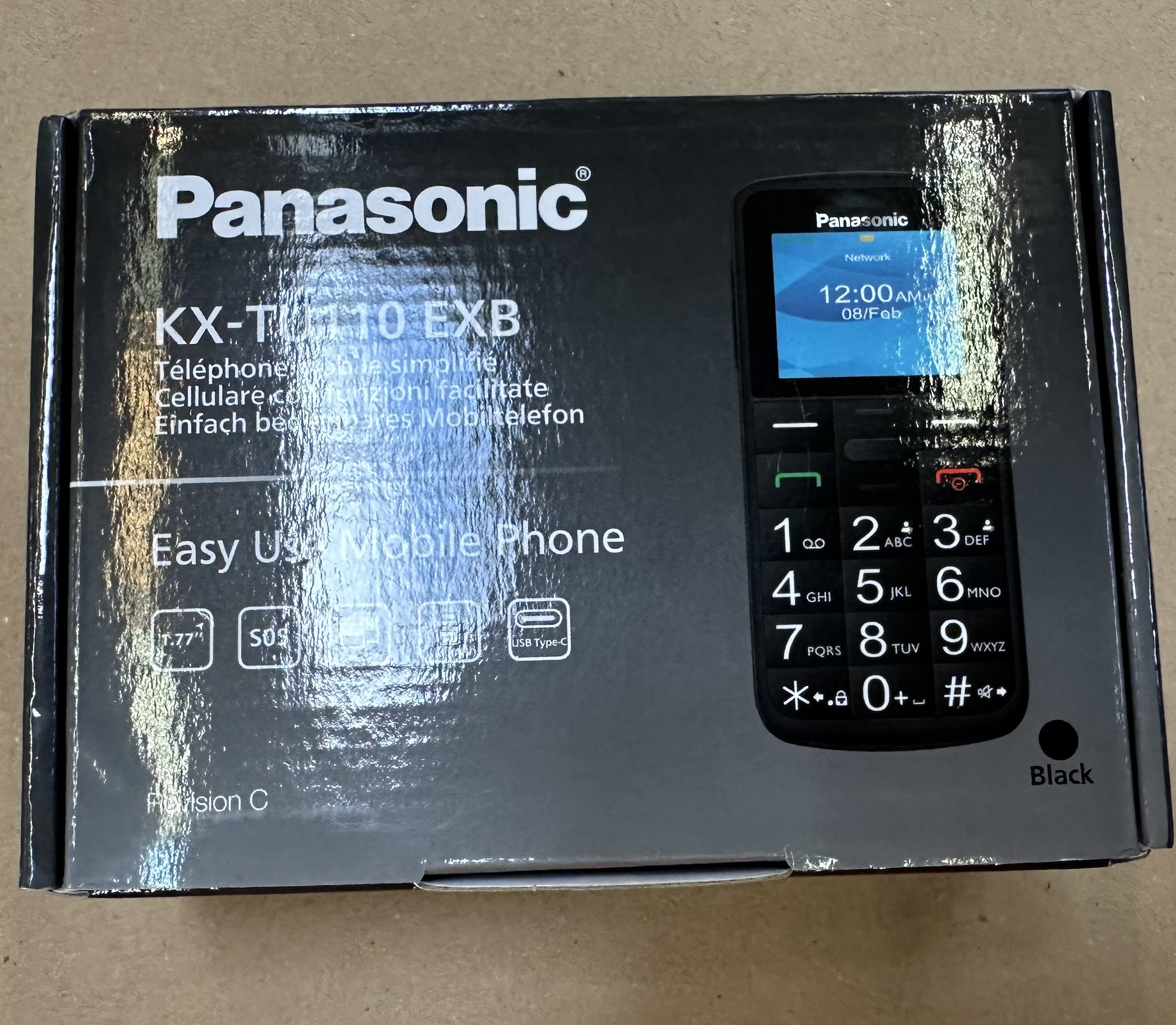 OUTLET - Telefon komórkowy PANASONIC KX-TU110EXB Czarny