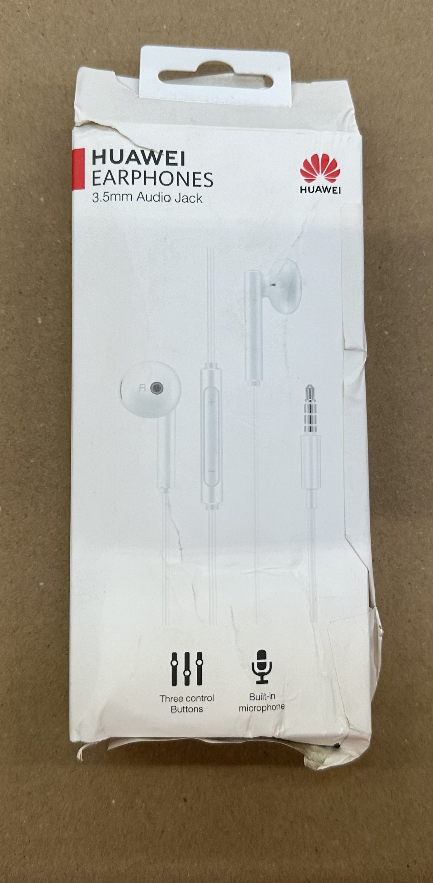 OUTLET - Słuchawki przewodowe HUAWEI AM115 Biały