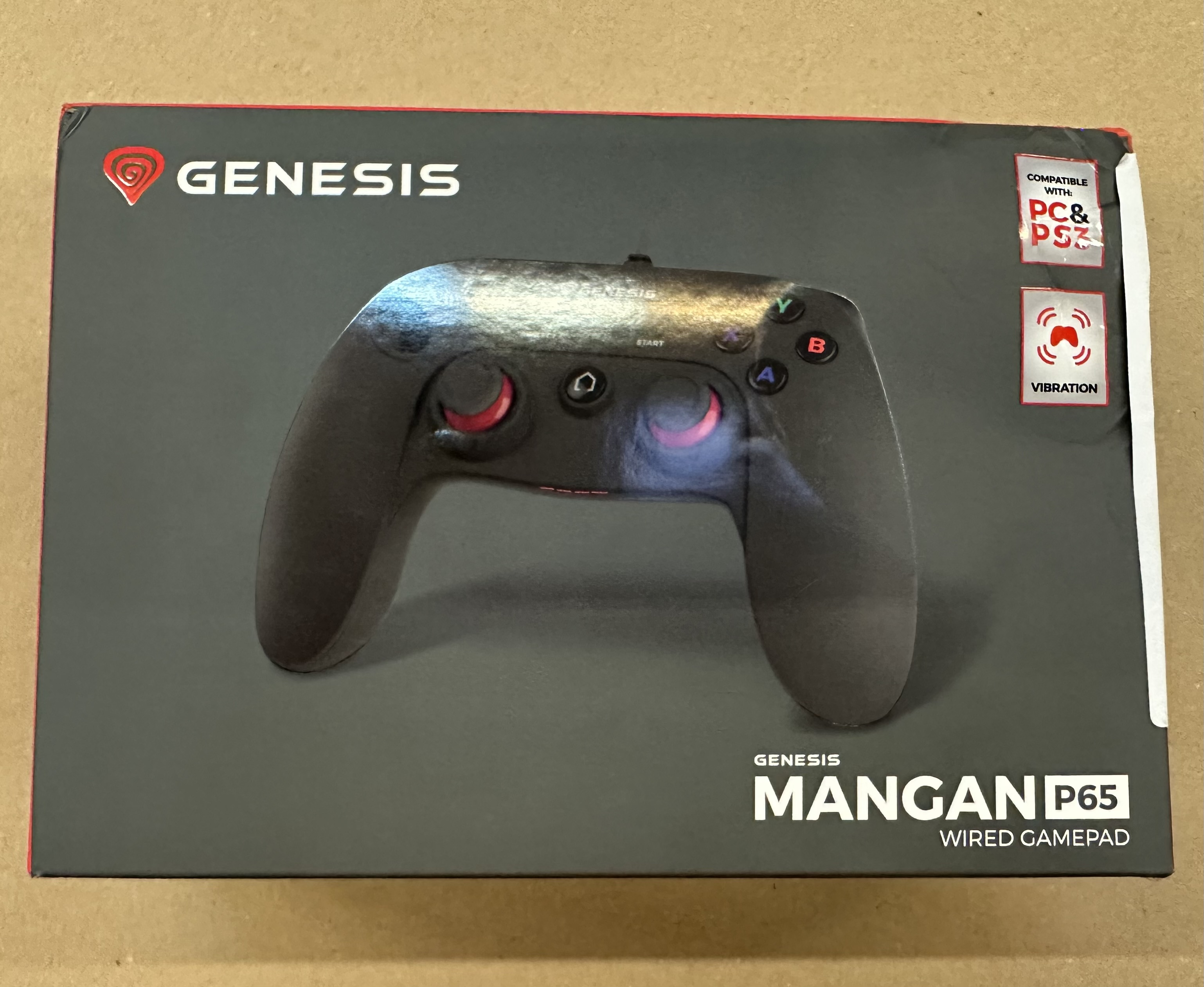 OUTLET - Gamepad GENESIS MANGAN P65 przewodowy do PS3/PC