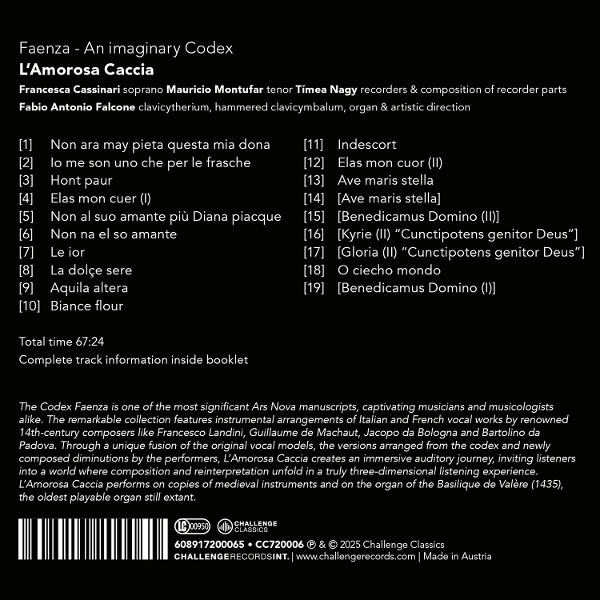 Albumcover mit Text und Noten.