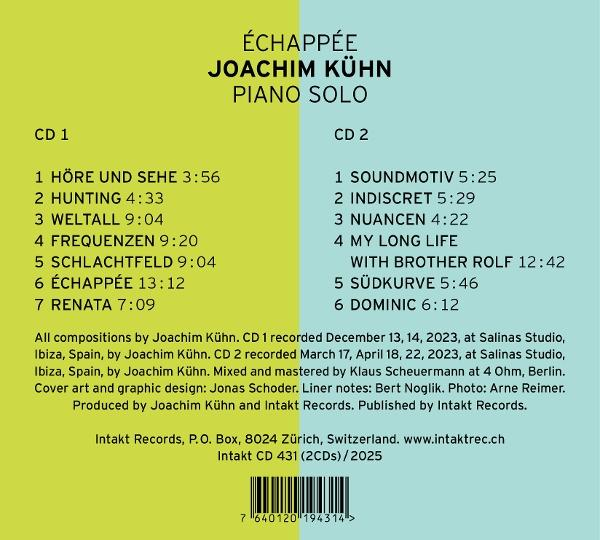 CD-Cover mit Titelliste und Künstlerinformationen.