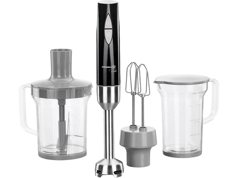 KORKMAZ A445 Vertex Mega Blender Seti Inox Siyah